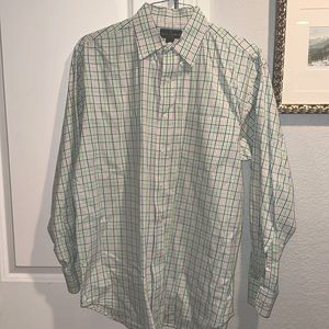 Men’s Steve & Barry’s, long sleeve shirt, size large, pastel plaid